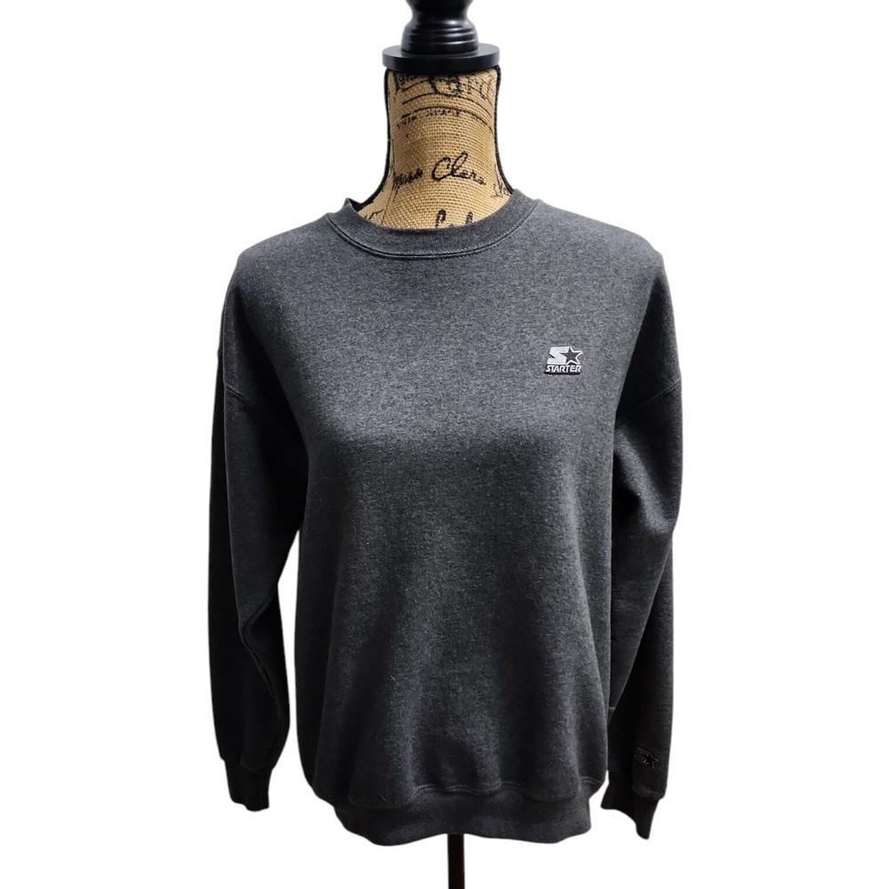 Starter Sweatshirt Pullover Crew Neck Logo‎ Athleisure Comfy Casual Medium